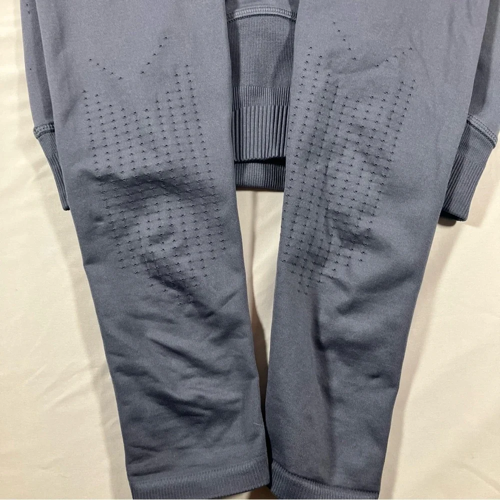 Gymshark Sweat Seamless Evening Blue leggings womens size small